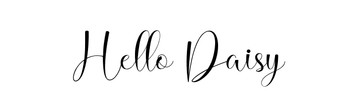 Hello Daisy  免费字体下载