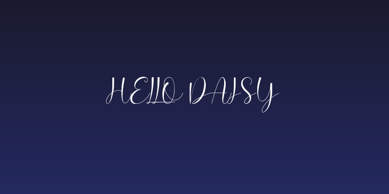Hello Daisy Social Header