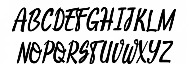 Hello Darkness Schriftart Groß