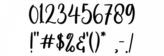 Hello Darling Font OTHER CHARS