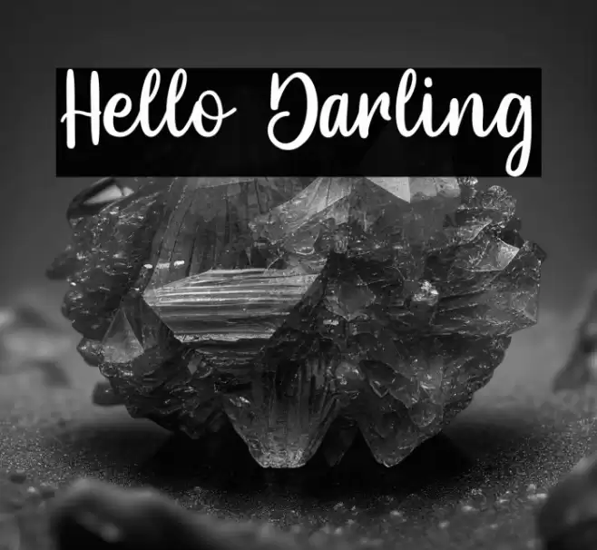 Hello Darling Font examples