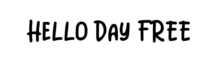 Hello Day FREE  font caratteri gratis