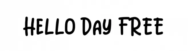 Hello Day FREE  les polices de caractères gratuit tlcharger