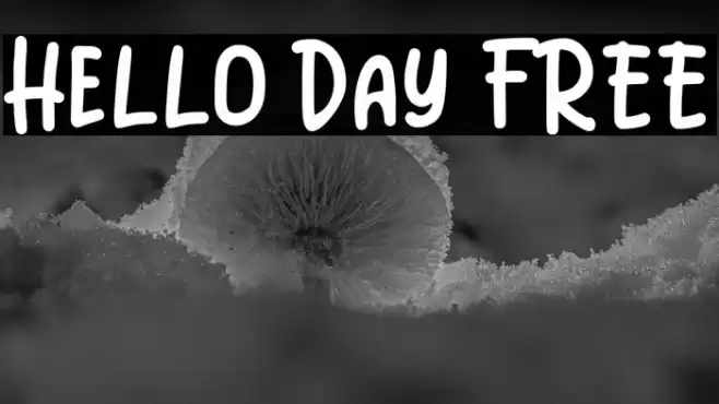 Hello Day FREE Font examples