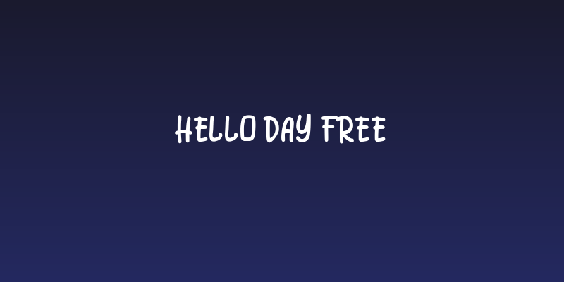 Hello Day FREE Social Header