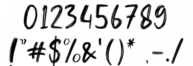 Hello Dear Demo Regular Font OTHER CHARS