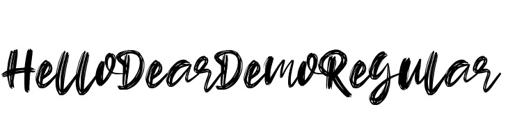 Hello Dear Demo Regular  لخطوط تنزيل