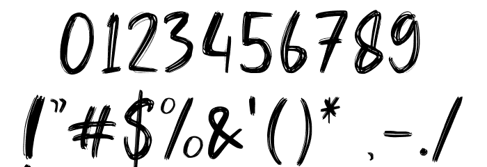 Hello Dear Demo Regular Font OTHER CHARS