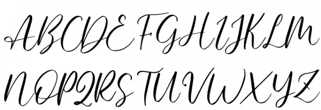 Hello December Italic Polices MAJUSCULES