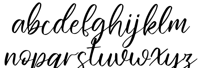 Hello December Italic Font LOWERCASE