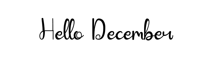 Hello December  Free Fonts Download