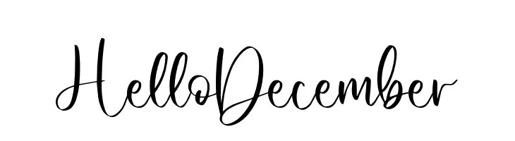 Hello December  baixar fontes gratis