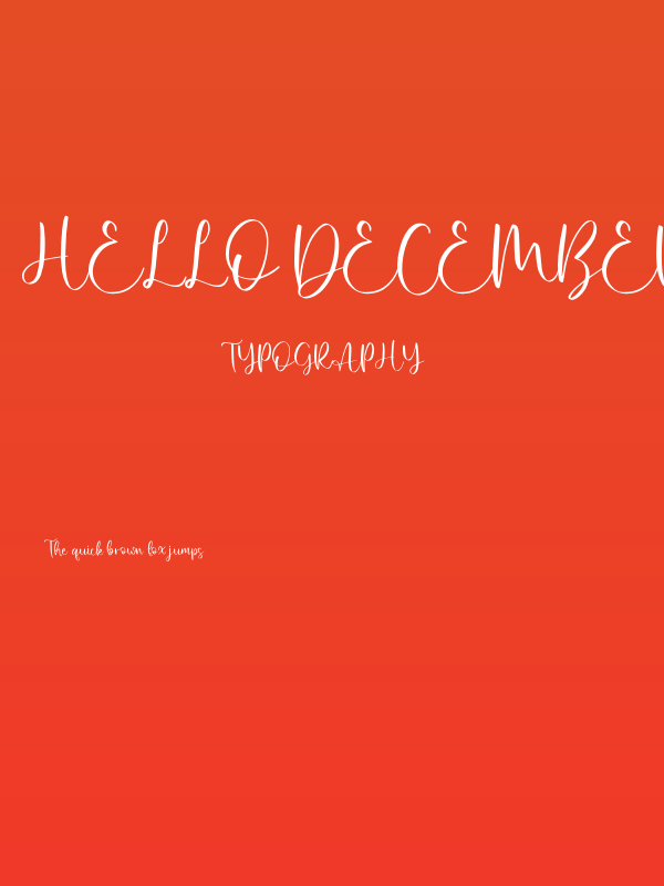 Hello December Poster