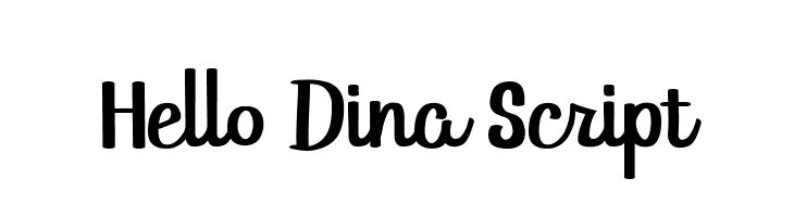 Hello Dina Script  नि: शुल्क फ़ॉन्ट्स डाउनलोड