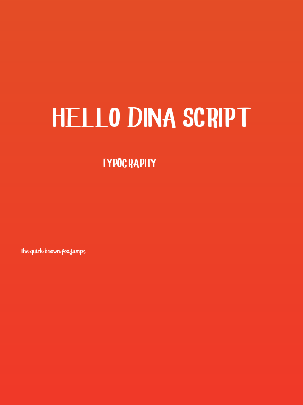 Hello Dina Script Poster
