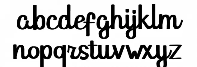Hello Dina Script Polices MINUSCULES