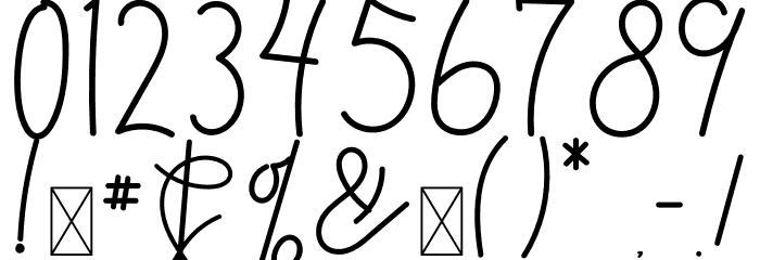 Hello Dream Font OTHER CHARS