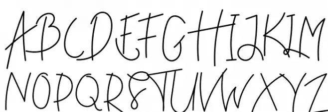 Hello Dream Font UPPERCASE