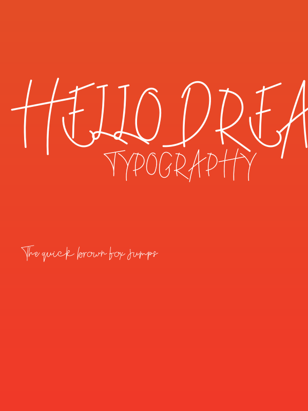 Hello Dream Poster