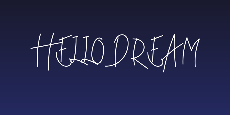 Hello Dream Social Header
