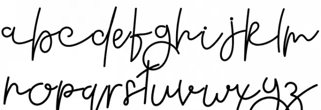 Hello Dream Font LOWERCASE