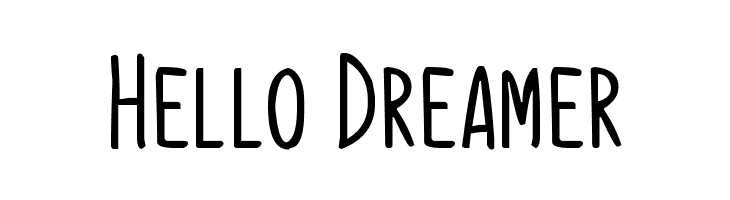 Hello Dreamer  नि: शुल्क फ़ॉन्ट्स डाउनलोड