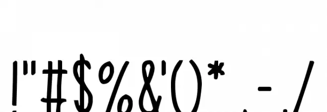 Hello Dreamer Font OTHER CHARS