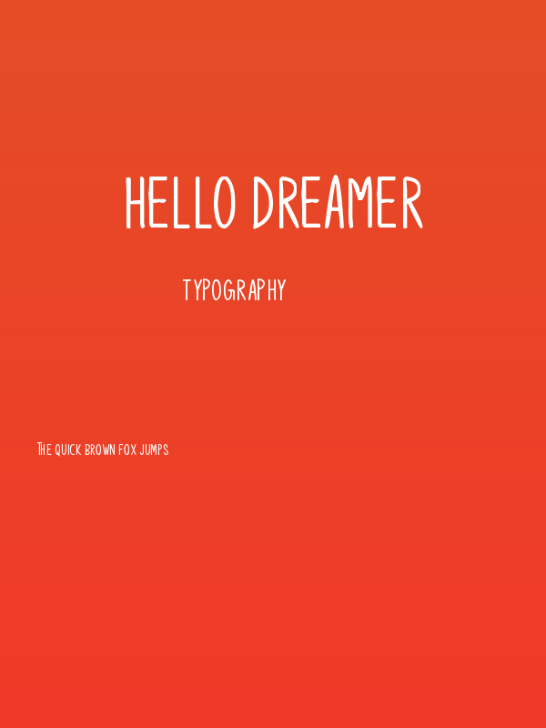 Hello Dreamer Poster