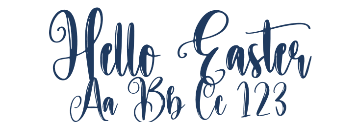 Hello Easter Font Preview