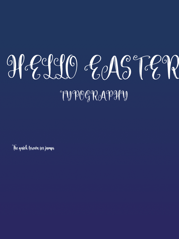 Hello Easter Poster