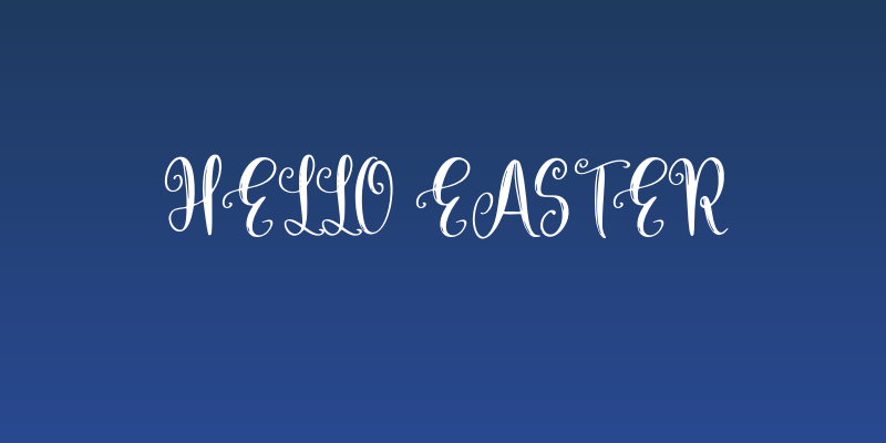 Hello Easter Social Header