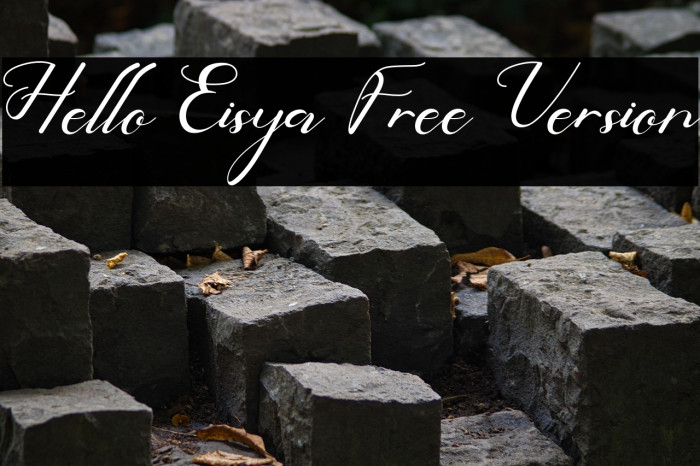 Hello Eisya Free Version Example 1