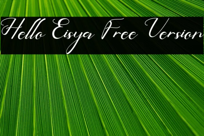 Hello Eisya Free Version Example 3