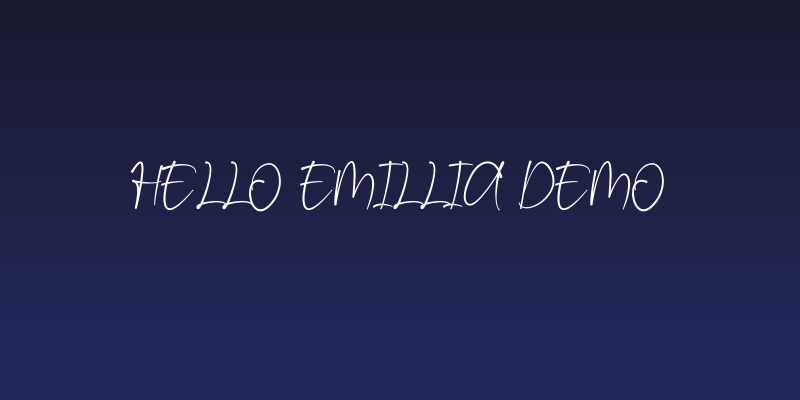 Hello Emillia Demo Social Header