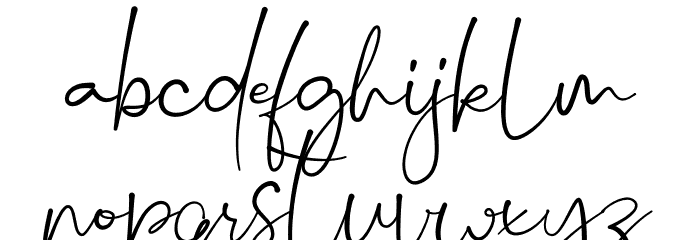 Hello Emillia Demo Font LOWERCASE