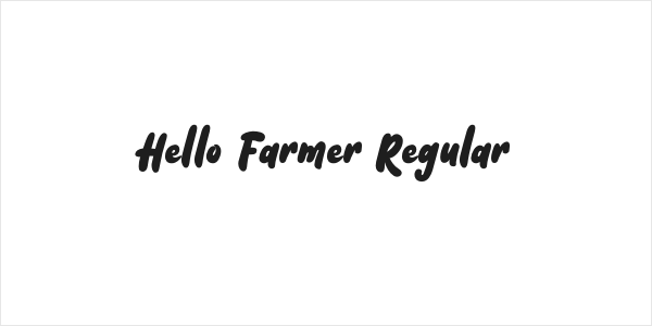 Hello Farmer Regular Logo