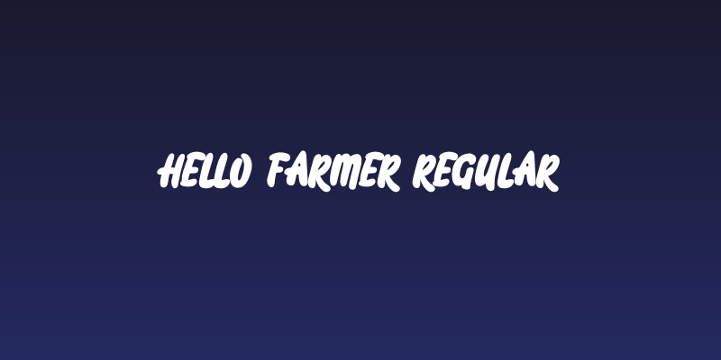 Hello Farmer Regular Social Header