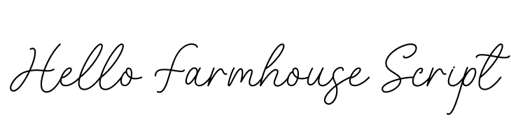 Hello Farmhouse Script  Frei Schriftart Herunterladen