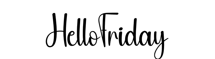 Hello Friday フォント