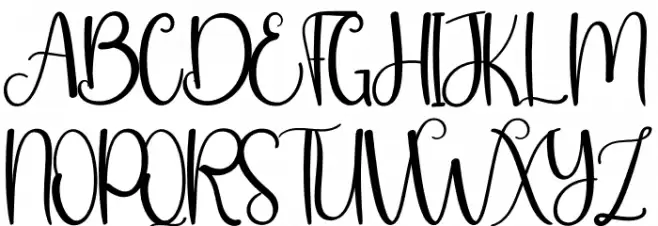 Hello Friday Caratteri MAIUSCOLE