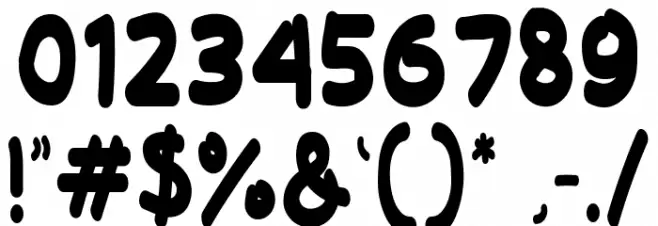 Hello Funyla Bold Font OTHER CHARS