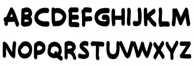 Hello Funyla Bold Шрифта ВЕРХНИЙ