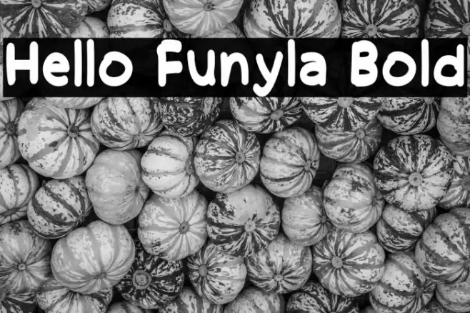Hello Funyla Bold Font examples