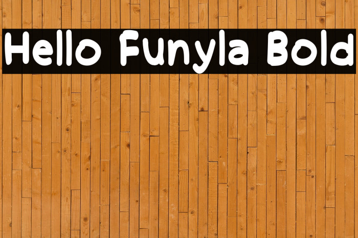 Hello Funyla Bold Example 3