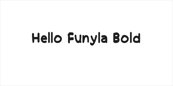 Hello Funyla Bold Logo