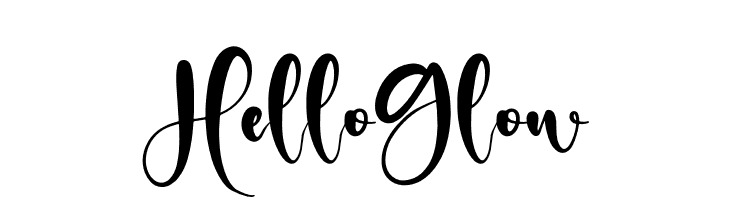 Hello Glow  baixar fontes gratis