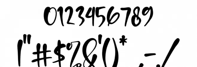 Hello Glow Font OTHER CHARS