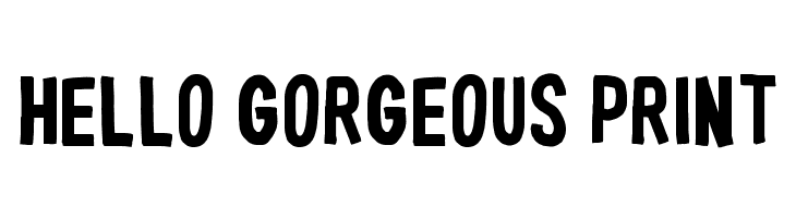 Hello Gorgeous Print  Descarca Fonturi Gratis