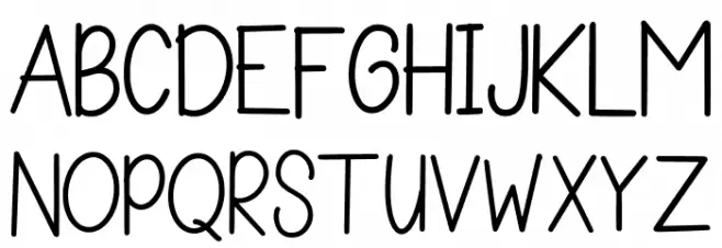 Hello Graduation Sans फ़ॉन्ट अपरकेस