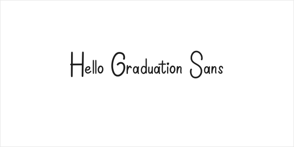 Hello Graduation Sans Logo